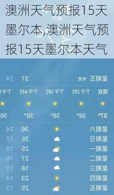 澳洲天气预报15天墨尔本,澳洲天气预报15天墨尔本天气