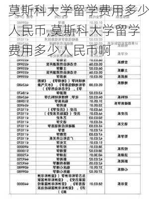 莫斯科大学留学费用多少人民币,莫斯科大学留学费用多少人民币啊