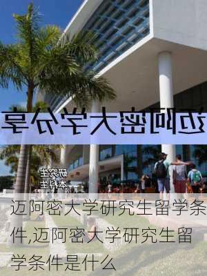 迈阿密大学研究生留学条件,迈阿密大学研究生留学条件是什么