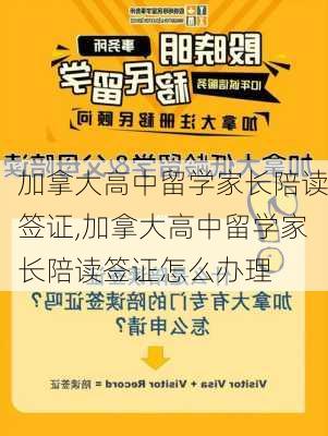 加拿大高中留学家长陪读签证,加拿大高中留学家长陪读签证怎么办理