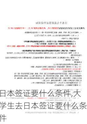 日本签证要什么条件,大学生去日本签证要什么条件