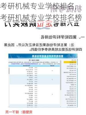 考研机械专业学校排名,考研机械专业学校排名榜