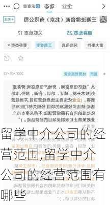 留学中介公司的经营范围,留学中介公司的经营范围有哪些