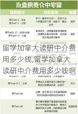 留学加拿大读研中介费用多少钱,留学加拿大读研中介费用多少钱啊