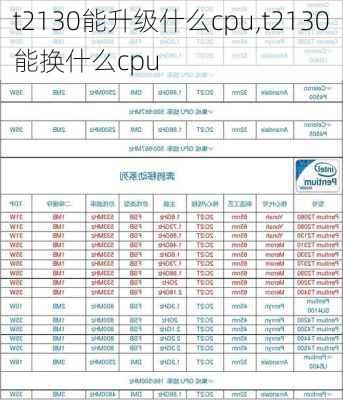 t2130能升级什么cpu,t2130能换什么cpu