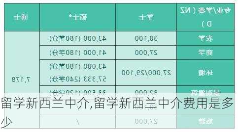 留学新西兰中介,留学新西兰中介费用是多少