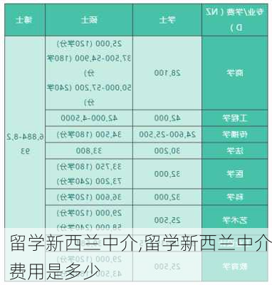 留学新西兰中介,留学新西兰中介费用是多少