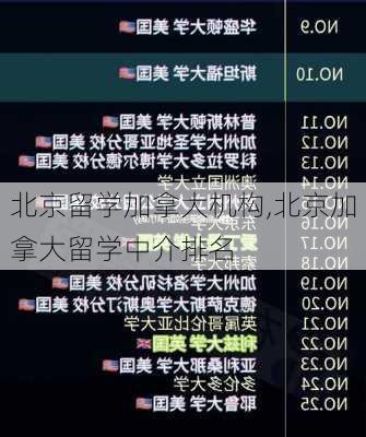 北京留学加拿大机构,北京加拿大留学中介排名