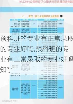 预科班的专业有正常录取的专业好吗,预科班的专业有正常录取的专业好吗知乎