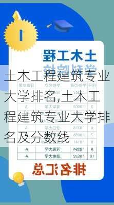 土木工程建筑专业大学排名,土木工程建筑专业大学排名及分数线