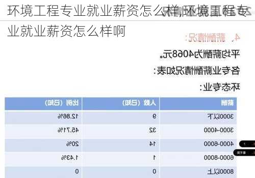 环境工程专业就业薪资怎么样,环境工程专业就业薪资怎么样啊