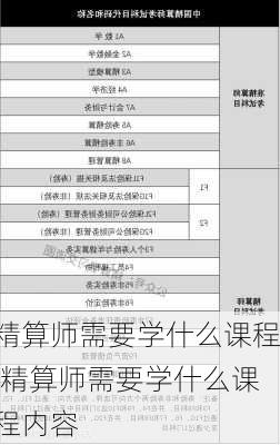 精算师需要学什么课程,精算师需要学什么课程内容