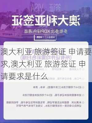 澳大利亚 旅游签证 申请要求,澳大利亚 旅游签证 申请要求是什么