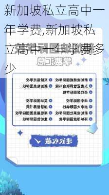 新加坡私立高中一年学费,新加坡私立高中一年学费多少