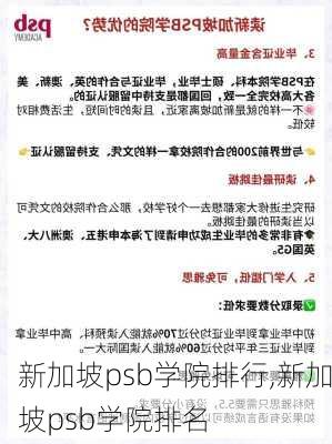 新加坡psb学院排行,新加坡psb学院排名