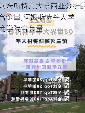 阿姆斯特丹大学商业分析的含金量,阿姆斯特丹大学 商学院含金量