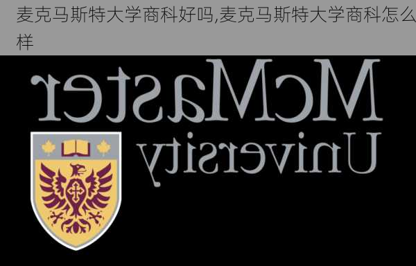 麦克马斯特大学商科好吗,麦克马斯特大学商科怎么样