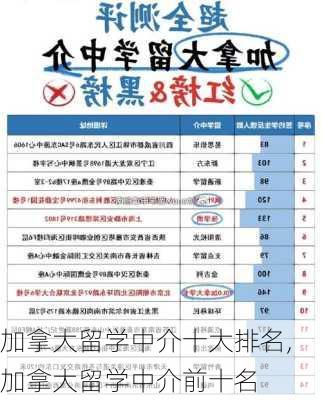 加拿大留学中介十大排名,加拿大留学中介前十名