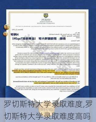 罗切斯特大学录取难度,罗切斯特大学录取难度高吗