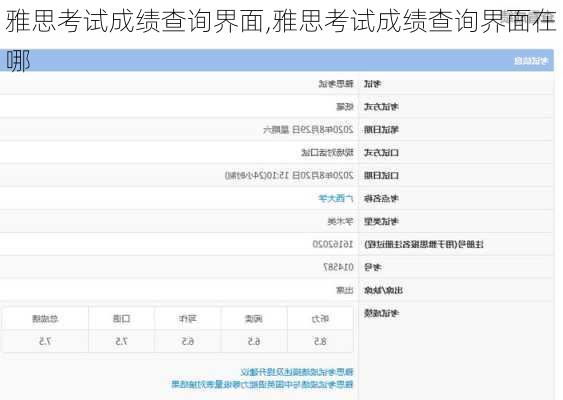 雅思考试成绩查询界面,雅思考试成绩查询界面在哪
