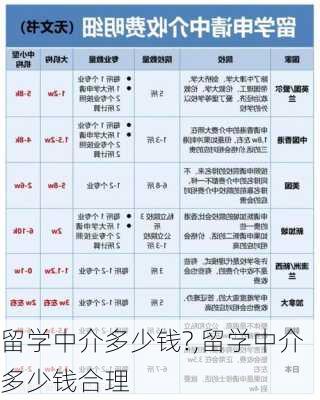 留学中介多少钱?,留学中介多少钱合理