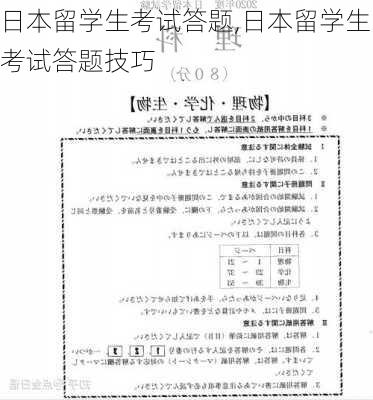 日本留学生考试答题,日本留学生考试答题技巧