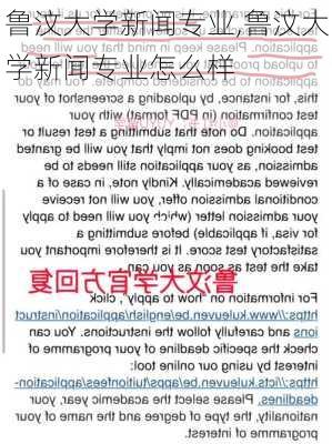 鲁汶大学新闻专业,鲁汶大学新闻专业怎么样