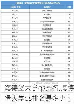 海德堡大学qs排名,海德堡大学qs排名是多少