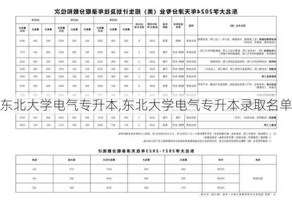 东北大学电气专升本,东北大学电气专升本录取名单