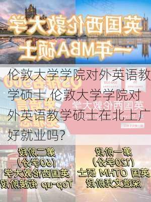 伦敦大学学院对外英语教学硕士,伦敦大学学院对外英语教学硕士在北上广好就业吗?