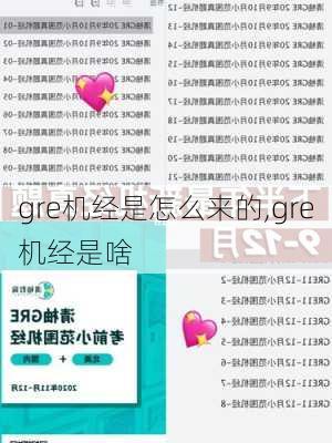 gre机经是怎么来的,gre机经是啥