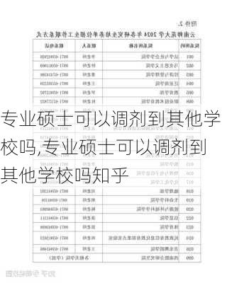 专业硕士可以调剂到其他学校吗,专业硕士可以调剂到其他学校吗知乎