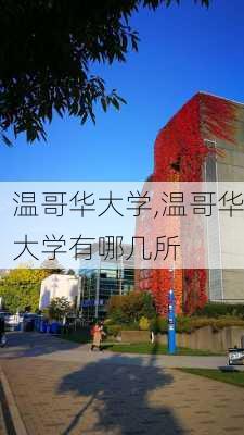 温哥华大学,温哥华大学有哪几所