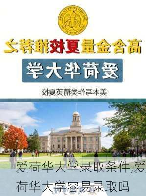 爱荷华大学录取条件,爱荷华大学容易录取吗