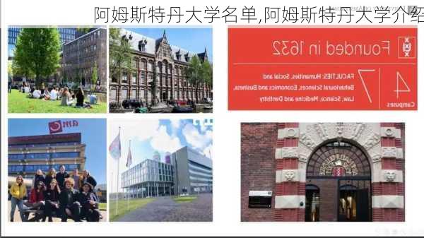 阿姆斯特丹大学名单,阿姆斯特丹大学介绍