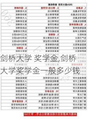 剑桥大学 奖学金,剑桥大学奖学金一般多少钱