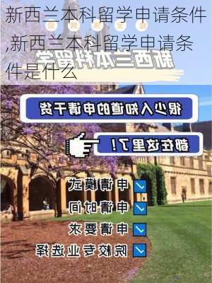 新西兰本科留学申请条件,新西兰本科留学申请条件是什么