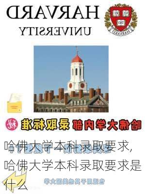 哈佛大学本科录取要求,哈佛大学本科录取要求是什么