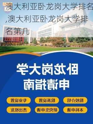 澳大利亚卧龙岗大学排名,澳大利亚卧龙岗大学排名第几