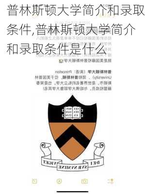 普林斯顿大学简介和录取条件,普林斯顿大学简介和录取条件是什么