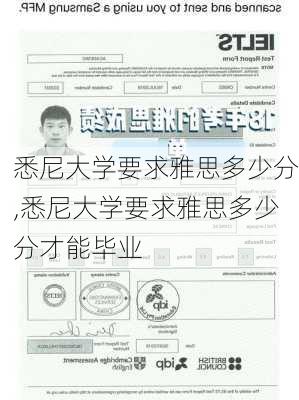 悉尼大学要求雅思多少分,悉尼大学要求雅思多少分才能毕业