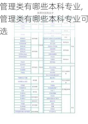 管理类有哪些本科专业,管理类有哪些本科专业可选