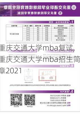 重庆交通大学mba复试,重庆交通大学mba招生简章2021