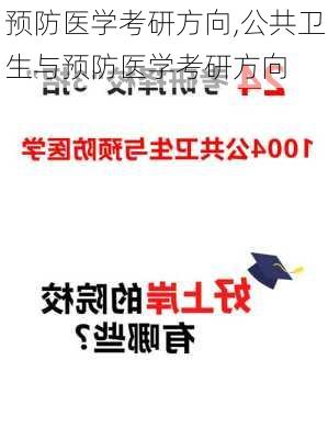 预防医学考研方向,公共卫生与预防医学考研方向