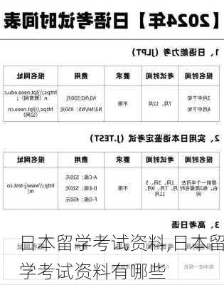 日本留学考试资料,日本留学考试资料有哪些