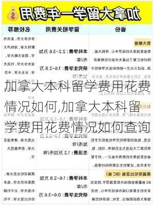 加拿大本科留学费用花费情况如何,加拿大本科留学费用花费情况如何查询