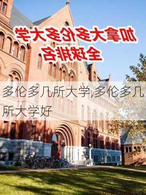 多伦多几所大学,多伦多几所大学好