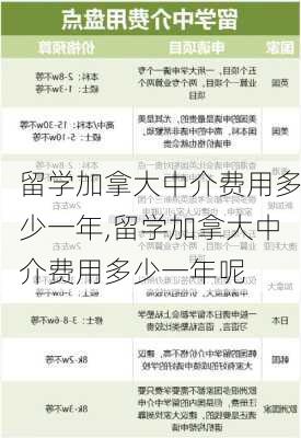 留学加拿大中介费用多少一年,留学加拿大中介费用多少一年呢