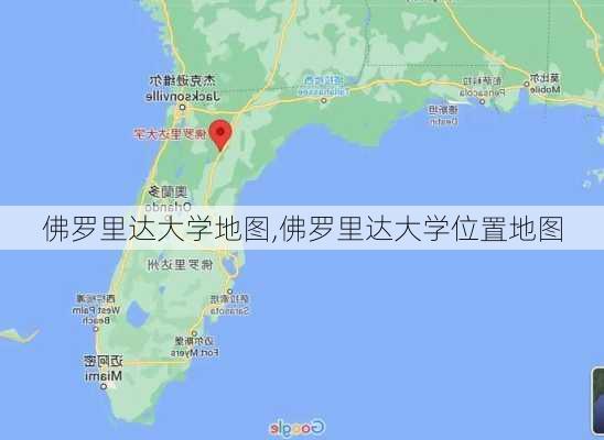 佛罗里达大学地图,佛罗里达大学位置地图