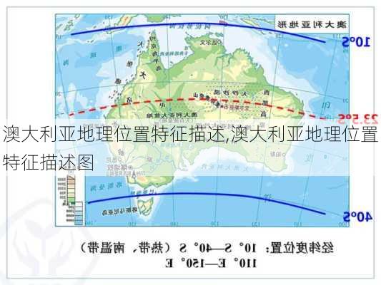 澳大利亚地理位置特征描述,澳大利亚地理位置特征描述图